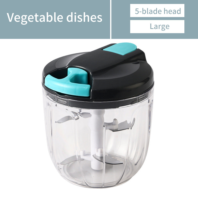 Hachoir manuel multifonction – Hachez vos aliments en 5 secondes sans effort (520 ml / 900 ml)