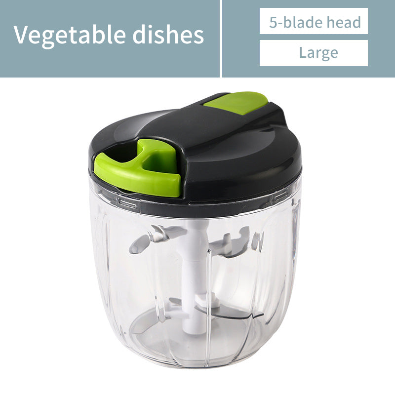 Hachoir manuel multifonction – Hachez vos aliments en 5 secondes sans effort (520 ml / 900 ml)